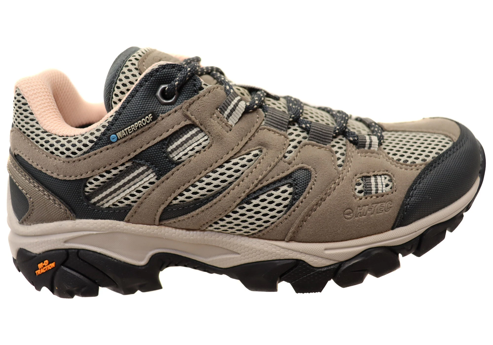 Hi Tec Womens Comfortable Ravus Vent Lite Low Waterproof Shoes - Taupe