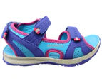 Merrell Kids Comfortable Panther Sandals With Adjustable Straps - Turquoise Purple