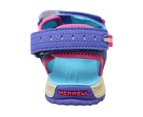 Merrell Kids Comfortable Panther Sandals With Adjustable Straps - Turquoise Purple