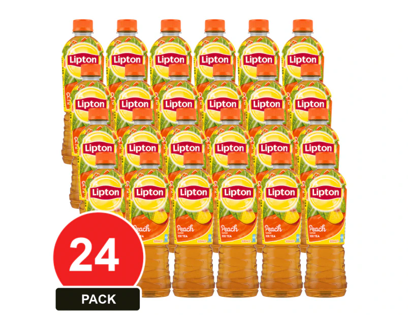 24 Pack, Lipton Ice Tea 500ml Peach 24pk