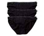 9 x Womens Bonds Hipster Bikini Underwear Undies Black - Black