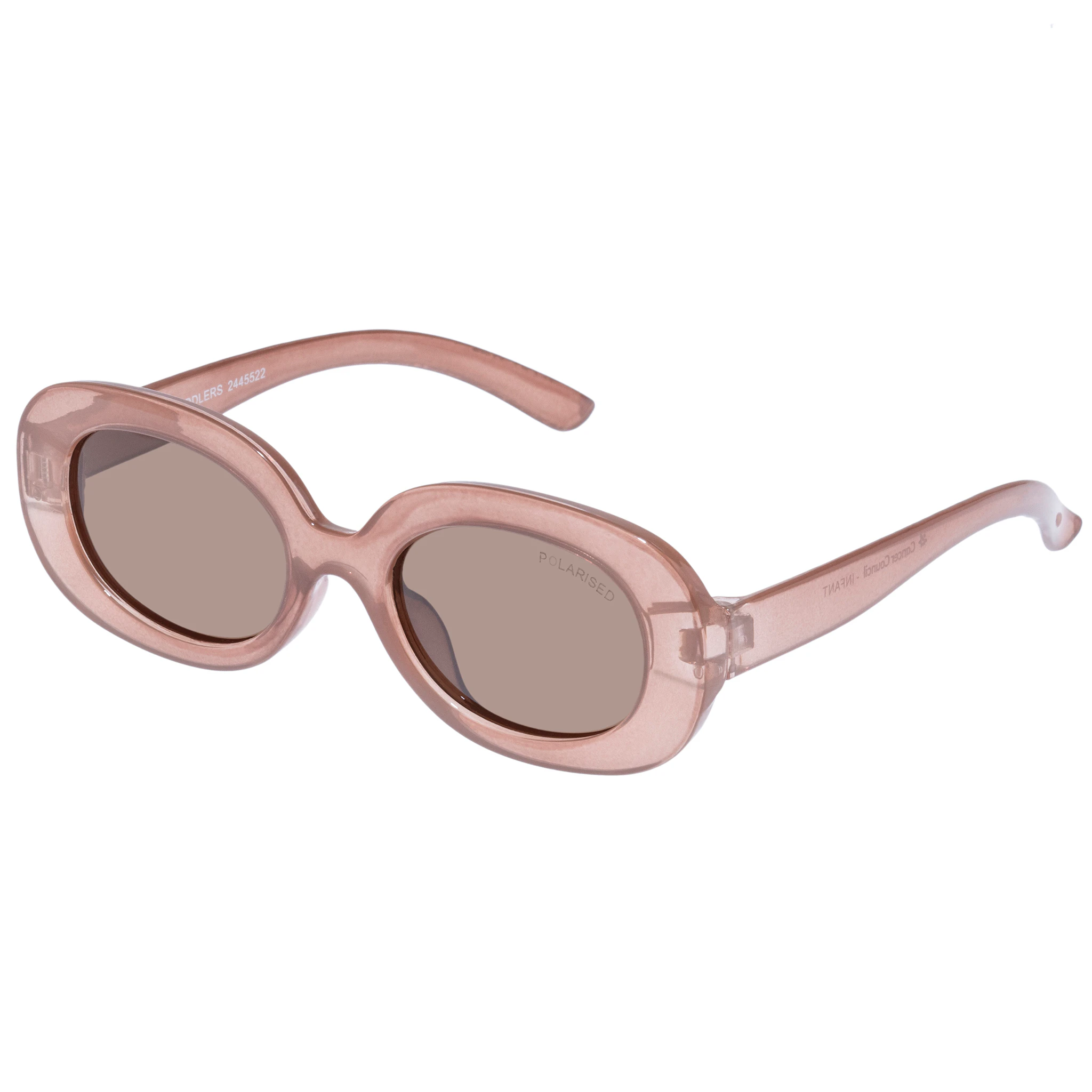 Cancer Council Female Pony Toddlers Smokey Pink Oval Sunglasses