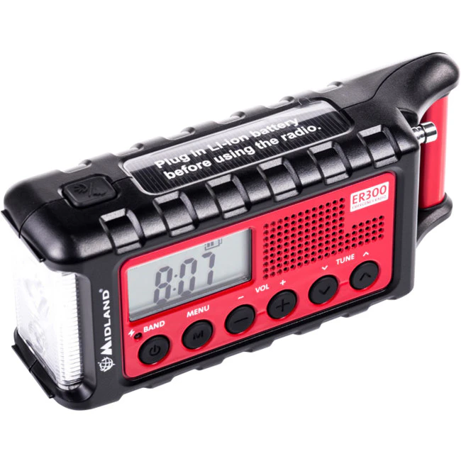 MIDLAND ER300  Emergency Crank AM/FM Radio Torch and Portable Powerbank