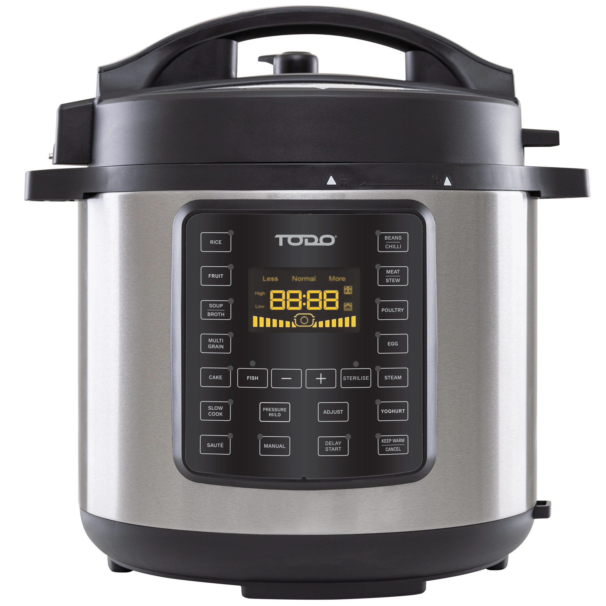 TODO 6L Electric Pressure Cooker 15 Preset Functions 1000W Non-Stick Cooking Pot