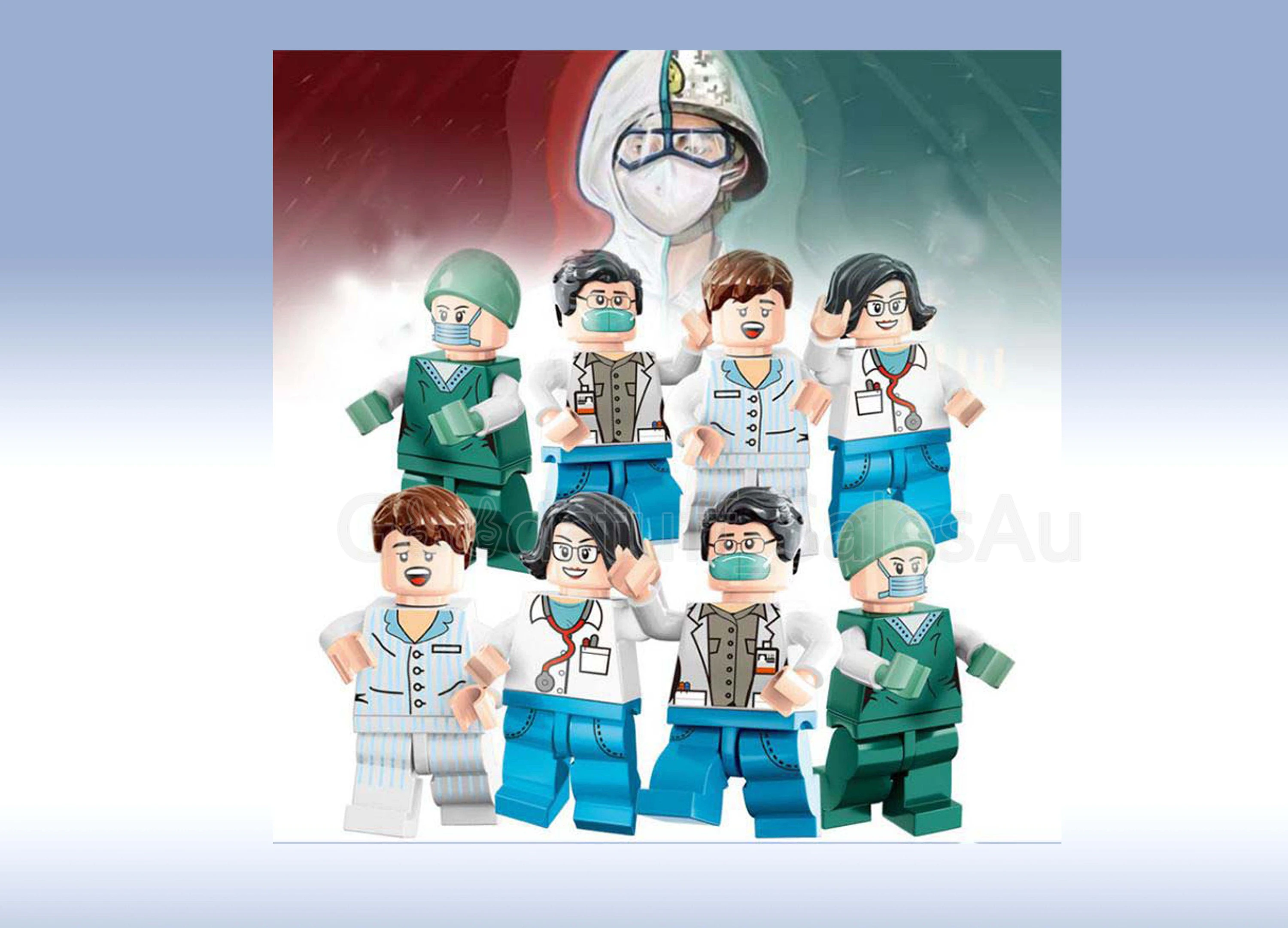 Minifigures doctors Characters - A set of 3