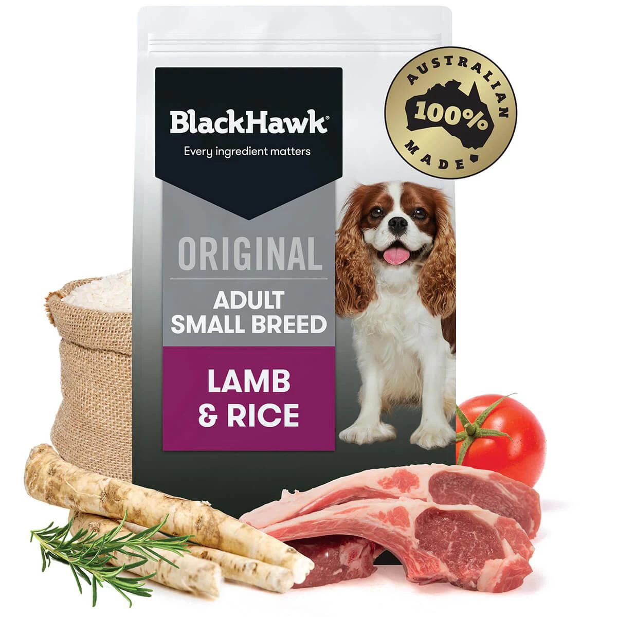 Black Hawk Small Breed Adult Lamb & Rice Dry Dog Food 10kg