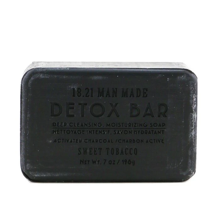 18.21 Man Made Detox Bar  Deep Cleansing, Moisturizing Soap  # Sweet Tobacco 198g/7oz