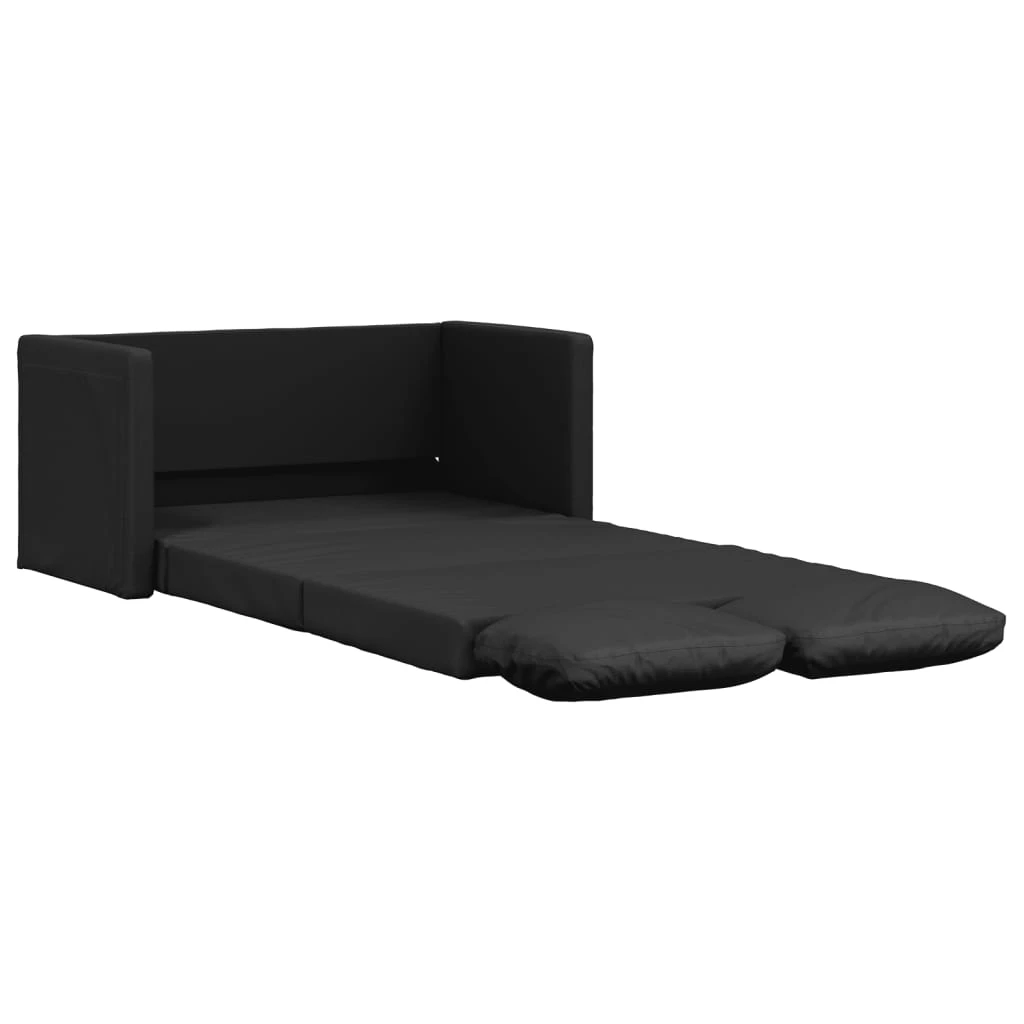 Floor Sofa Bed 2-In-1 112X174X55 Cm Faux Leather