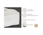 Bedra Fleece Mattress Topper Double Reversible Pillowtop Sherpa Cover