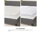 Bedra Fleece Mattress Topper Double Reversible Pillowtop Sherpa Cover