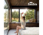 Bedra Sherpa fleece Mattress Topper Single Pillowtop Reversible Cover