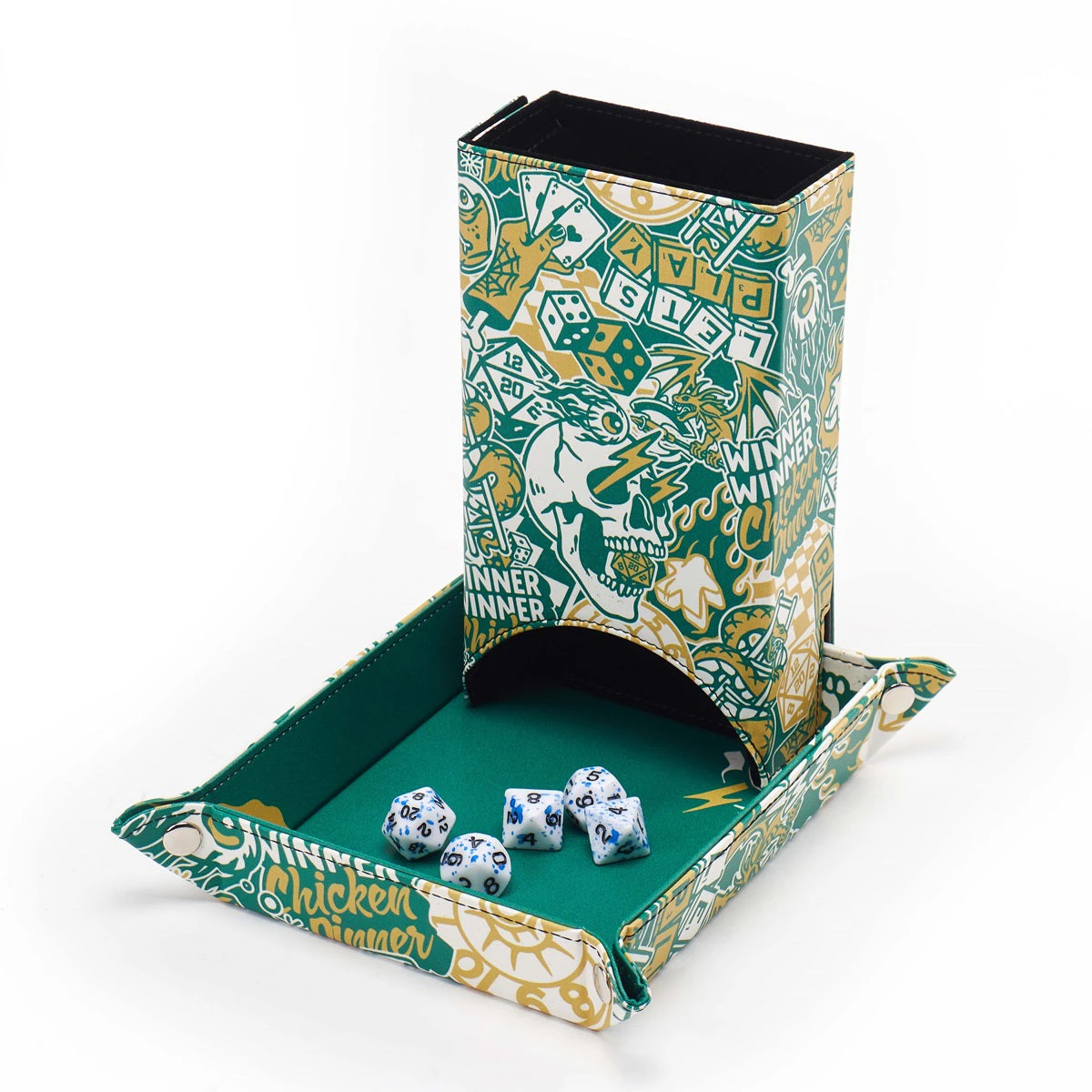 Lpg Dice Tower With Mat Leather Artist Series: Cara