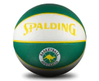 Spalding Retro Boomers Size 7 Basketball - White/Green