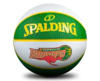 Spalding Retro Boomers Size 6 Basketball - White/Green