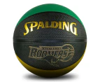 Spalding Retro Boomers Gold Size 6 Basketball - Black/Green/Yellow