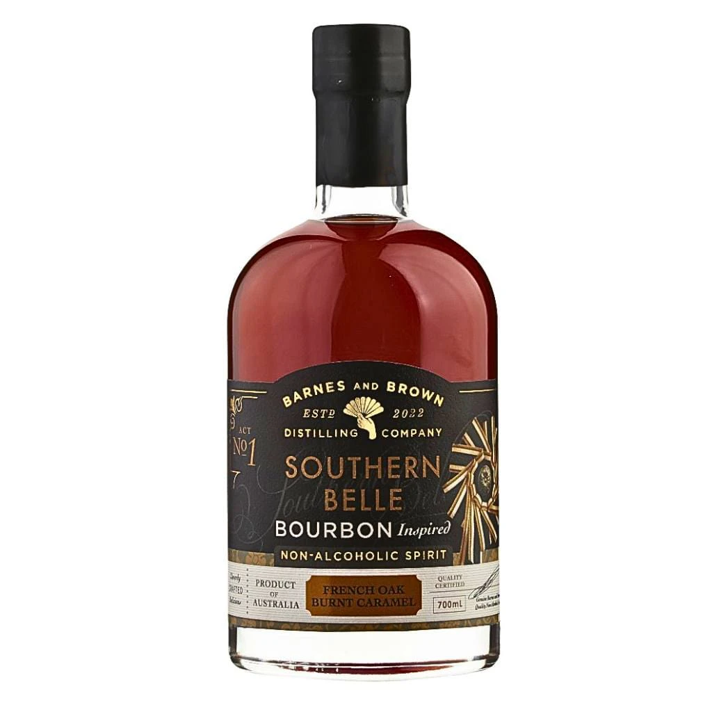 BARNES & BROWN SOUTHERN BELLE BOURBON INSPIRED NON ALC SPIRIT 0.5% 700ML