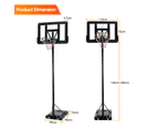 ProPulse Basketball Hoop Stand System Portable 1.36M-3.05M Height Adjustable