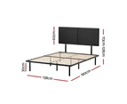 Artiss Bed Frame Double Size Metal Frame NOR