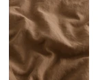 Dreamaker Superfine Washed Microfibre Quilt Cover Set Rust