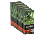 bean ground & drunk carton Espresso  Organic Fairtrade aluminium coffee 60 capsules