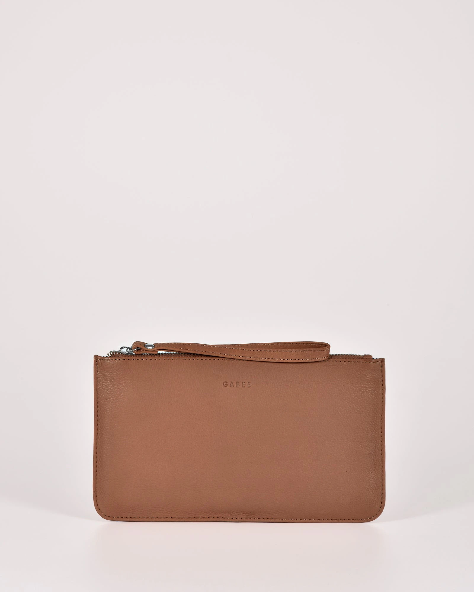 GABEE Mercer Soft Leather Pouch - Taupe