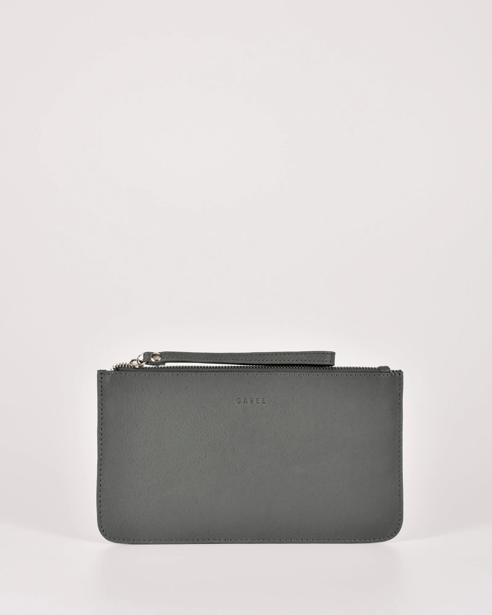 GABEE Mercer Soft Leather Pouch - Grey