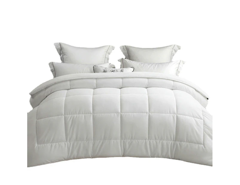 Comforter Duvet Insert - Down White Comforter All Season King Duvet Insert with Corner Tabs-cotton-autumn winter