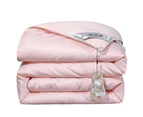 2-in-1 Double Quilt for All Season Warm Winter Cotton Quilt Comforter for Home Bedroom-Coral green