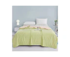 Cooling Comforter Queen Size, Lightweight Summer Cooling Blanket Quilt for Bed Sofa-Green+bean paste