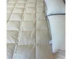 All Season King Size Comforter -Soft Down Breathable Lightweight Duvet Quilt for Winter Warm-Beige