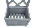 vidaXL Trellis Planter 40x30x135 cm Solid Firwood