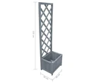 vidaXL Trellis Planter 40x30x135 cm Solid Firwood