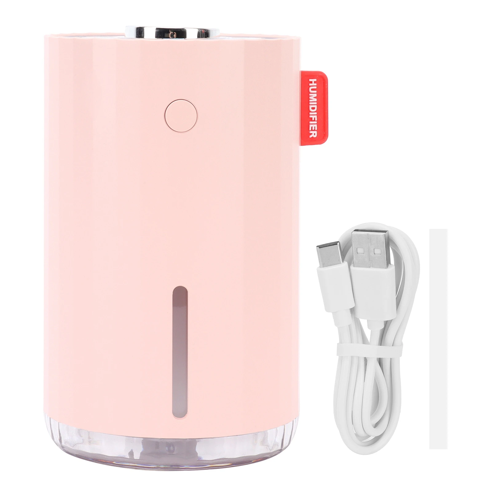 Pink Car Humidifier Usb Power Connection Silent Desktop Atomizer For Home Office Car