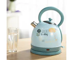 1.7L Large Capacity Beautiful Pattern Electric Kettle Hot Water Heating Kettle Au Plug 220-240V