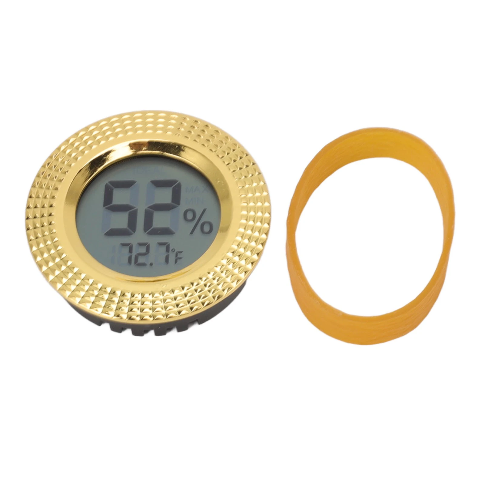 Insert Digital Hygrometer Round Cigar Box High Accuracy Electronic Temperature Humidity Meter