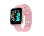 Smart Fitness Tracker Watch Waterproof Smart Fitness Watch Heart Rate Blood Pressure Monitor Tracker Band Bracelet - Pink