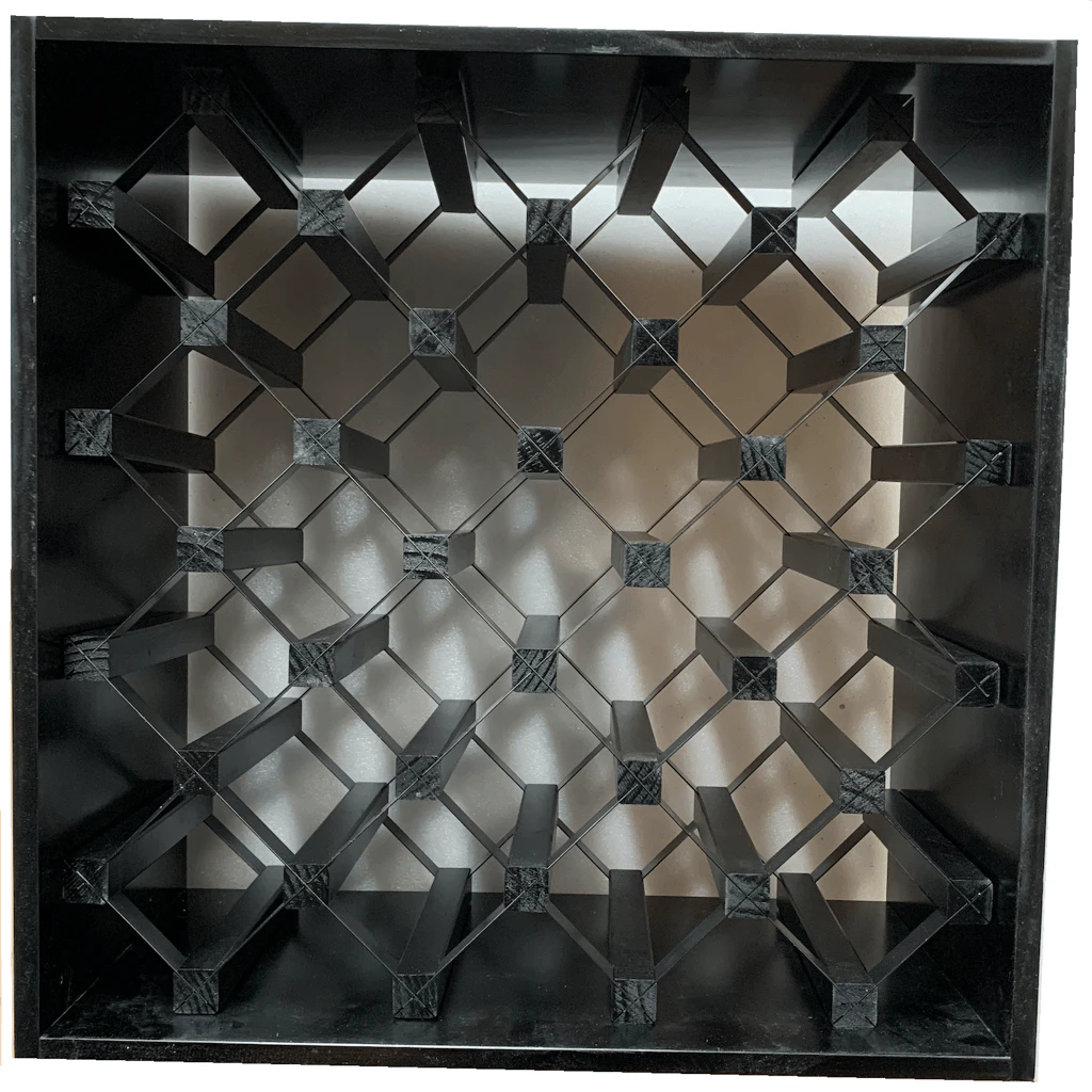 Modern Module Cube Wine Rack - Rich Black