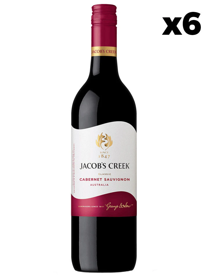 Jacob's Creek Classic Cabernet Sauvignon Red Wine Case 6 X 750ml