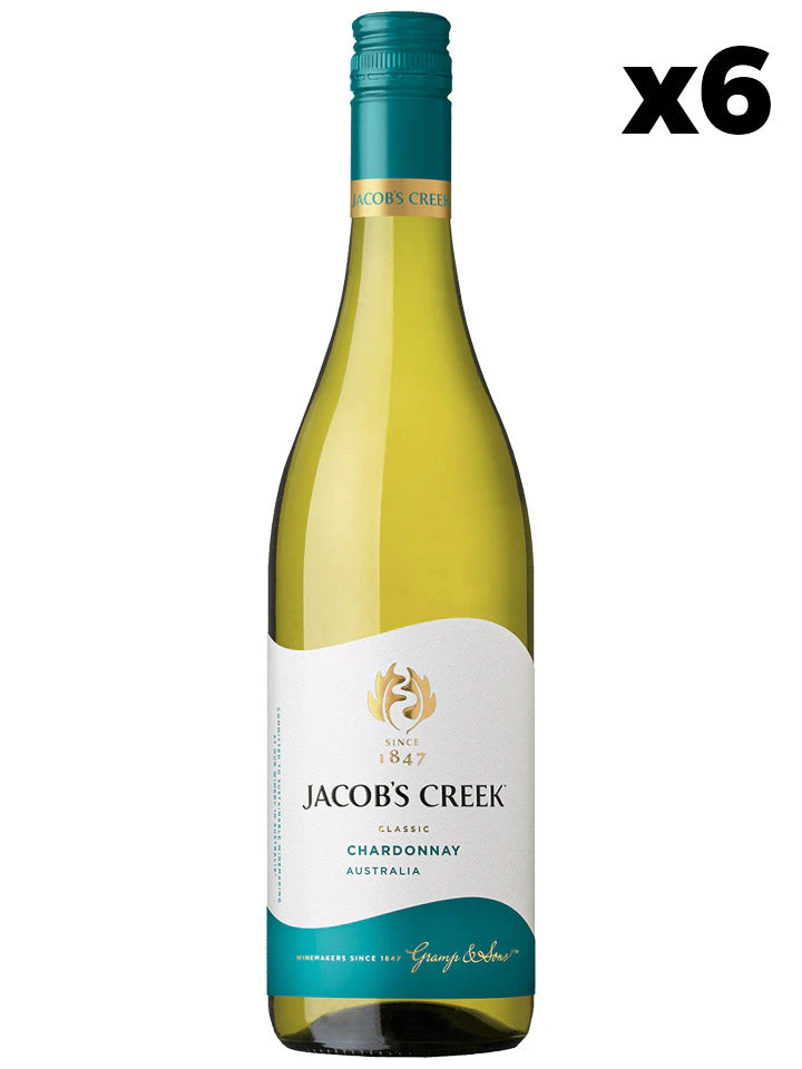 Jacob's Creek Classic Chardonnay White Wine Case 6 X 750ml