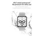 Waterproof Bluetooth Smart Watch Activity Fitness Tracker For All Smart Phones Apple Iphone Samsung Android Ios Watch (fitbit Versa Style) - Red