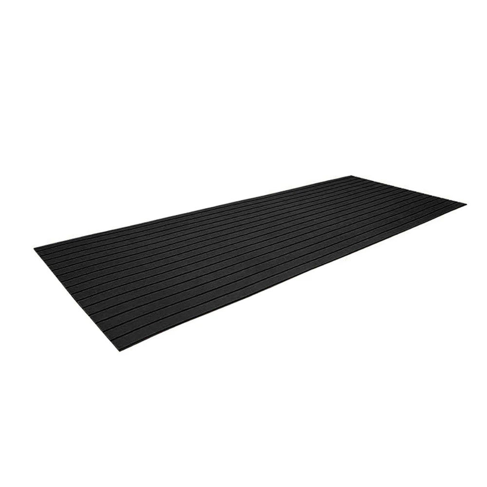 Eva Foam Boat Flooring Mat Faux Decking Teak Marine Mat Boat Carpet Sea Deck Flooring For Motorboat Rv Yacht Kayak Surfboard 240cmx90cm Black