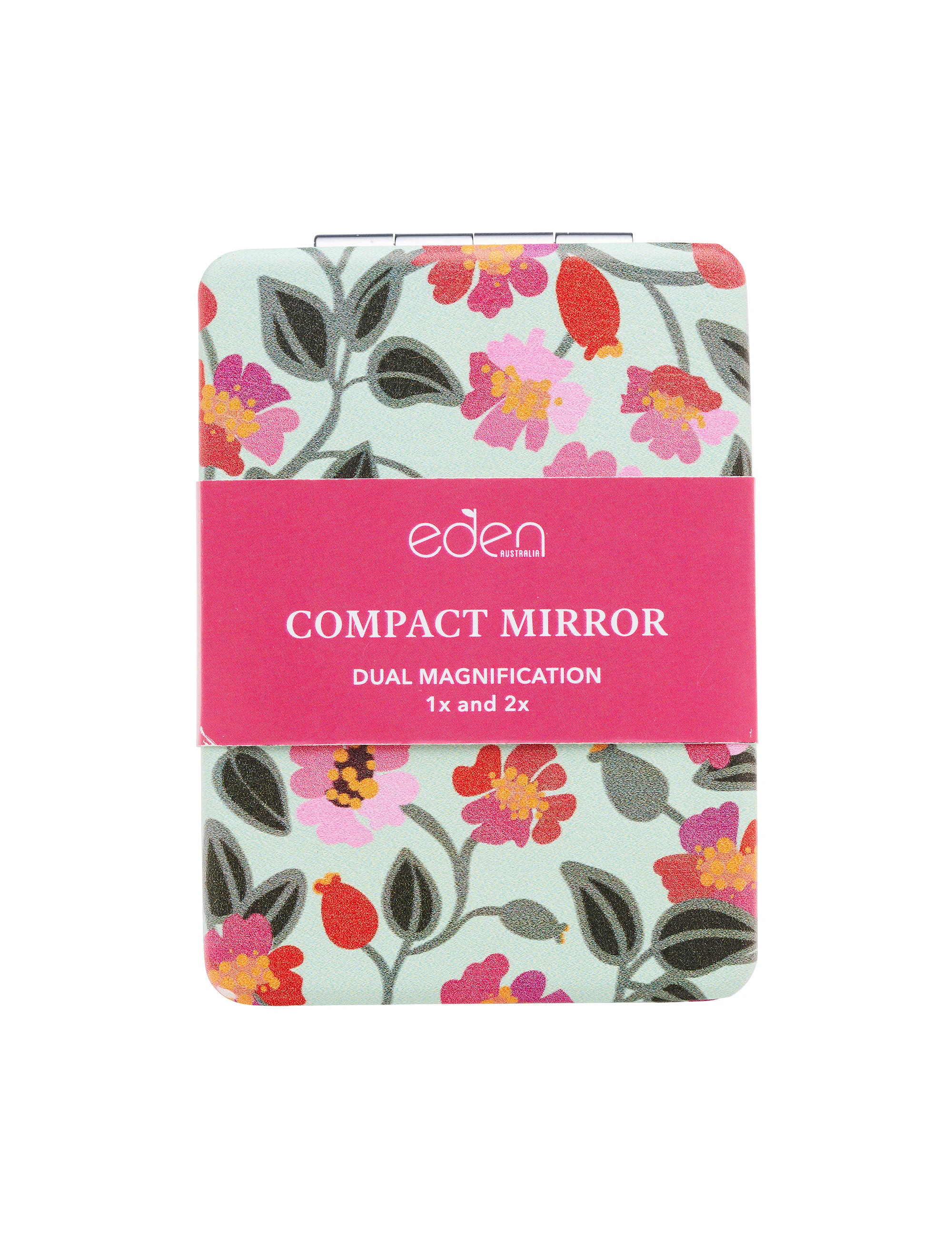 Eden Australia Floral Compact Mirror