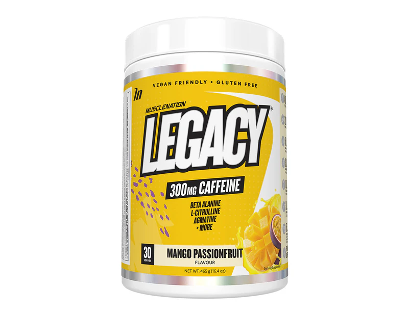 Muscle Nation Legacy Pre-Workout Mango Passionfruit 465g / 30 Serves