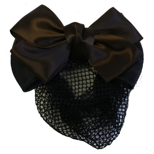 Show Bow & Hair Net Black