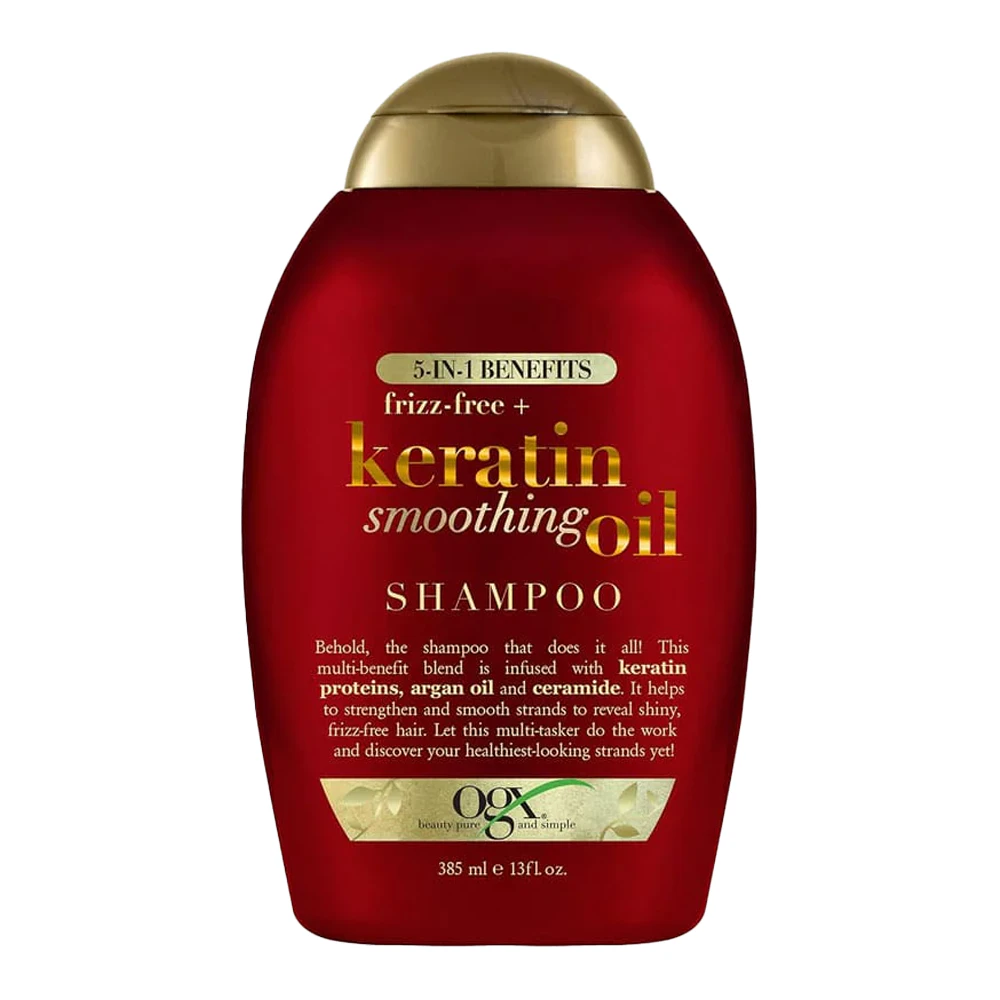 Ogx Frizz Free + Keratin Smoothing Oil Shampoo 385ml