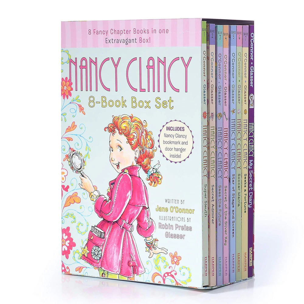 8pc Promotional Fancy Nancy Clancy Kids Book Collection Pack Reading Set 4-8Y+