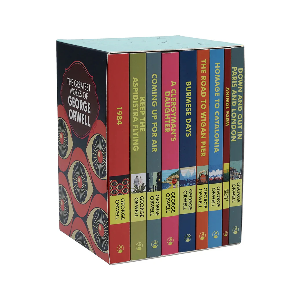 9pc Wilco The Complete Works Of George Orwell Paperback Book Collection Set 16Y+