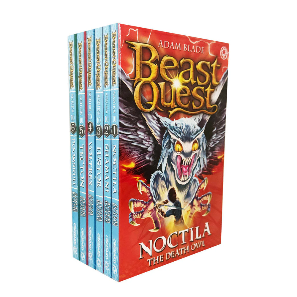 6pc Promotional Beast Quest Series 10 Children's Book Collection Set 8-12Y+