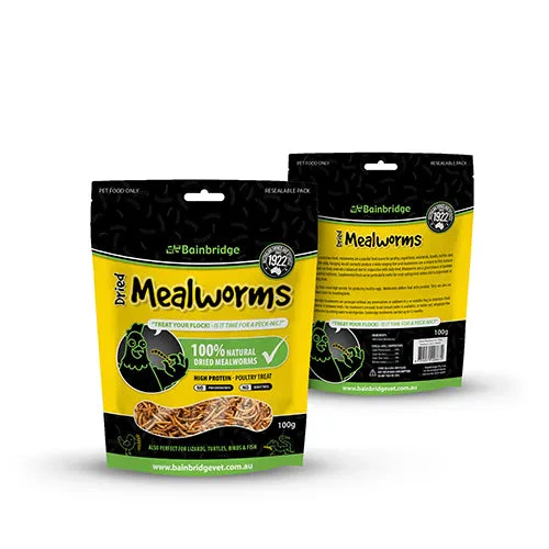 Dried Mealworms 250g Protein Source For Poultry And Birds