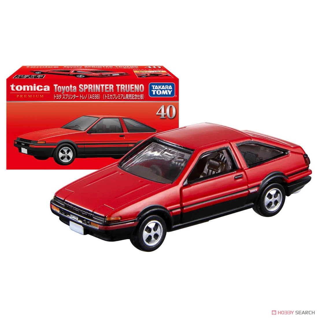 Tomica Premium Die Cast Car #40 – Toyota Sprinter Trueno (ae86) (launch Specification)